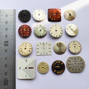 Watch faces lot Old parts Mix watch dials Steampunk pieces Steam punk supplies