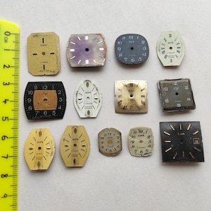Watch faces lot Old parts Mix watch dials Steampunk pieces Steam punk supplies