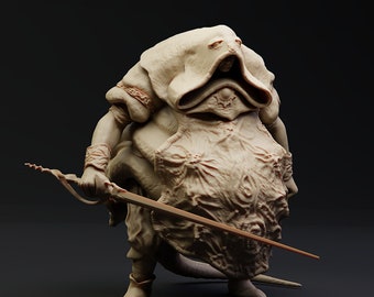 Rotund Godsend (Godskin Apostle) | Realsteone | Unique 3D Printed proxy for RPGs, Wargaming, Tabletop Miniatures | 32mm