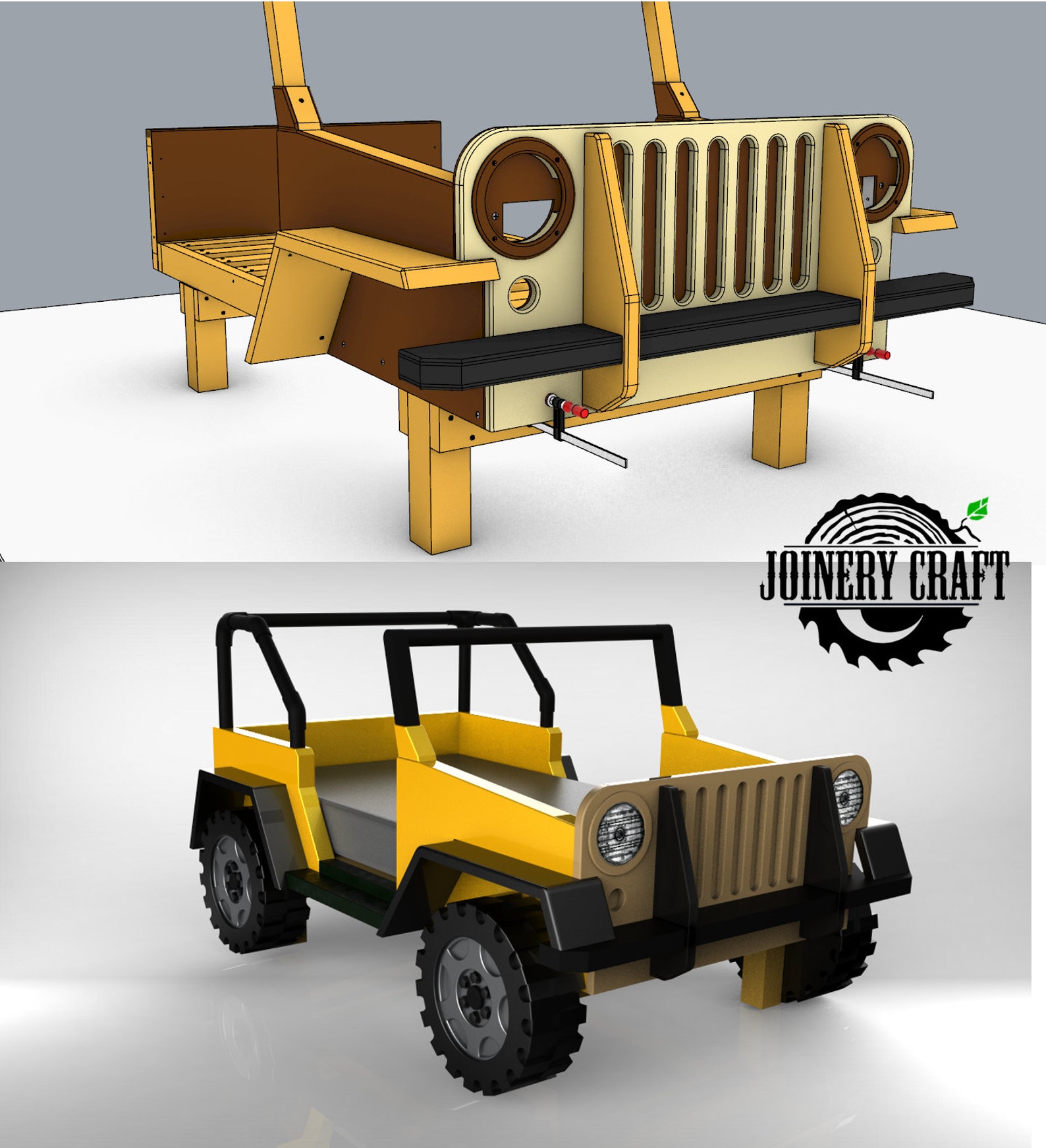 Jeep Bed Plans Child Bed in Offroad Car Style Etsy