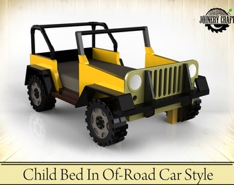 Jeep Bed Plans, Child Bed in Off-Road Car Style