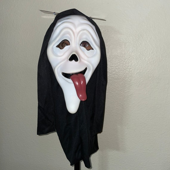 Mens Wassup Scary Movie Mask Film Halloween Scream Horror Fancy Dress  Costume Accessory (One Size) Black