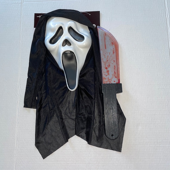 Men's Funny Halloween Party Cosplay Ghost Mask, Scary Face Mask