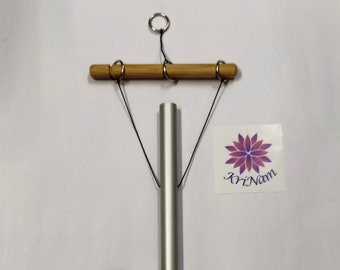 Carillon de tuyau 432 Hz avec support à main, anneau supplémentaire à la main et maillet en caoutchouc pour une thérapie de guérison par le son