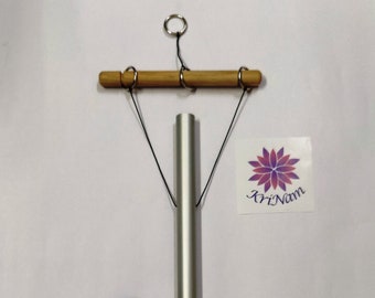 Carillon de tuyau de réparation d'ADN 528 Hz avec support à main, anneau supplémentaire à accrocher et maillet pour la guérison sonore.