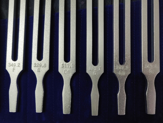 13 Pc Musical Tuning Fork Set Student Grade Light Weight for