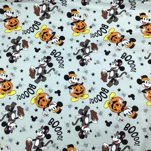 Mickey Cotton Fabric/quilting Print Fabric,yellow Mickey Mouse Fabric,animal  Modern Nursery,baby Sewing Fabric, Fabric by the Yard-half Yard 