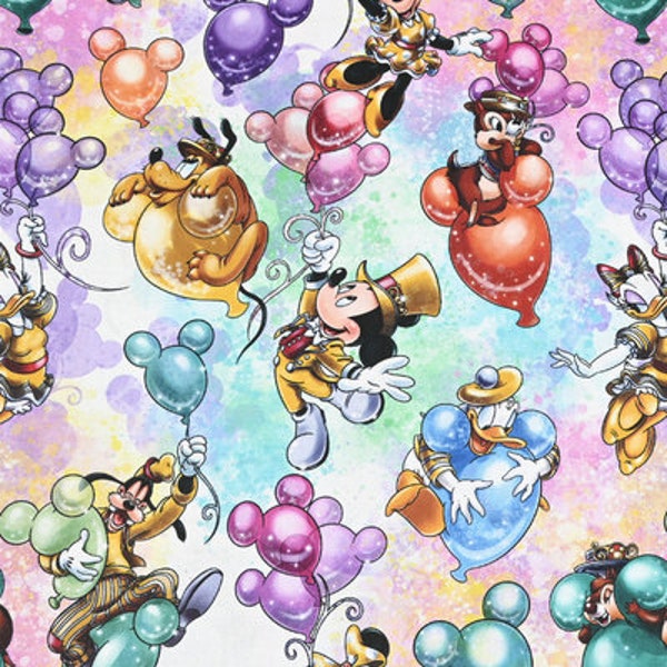 Disney Mickey Mouse Fabric Donald Duck Goofy Fabric Cartoon Anime Cotton Fabric By The Half Yard