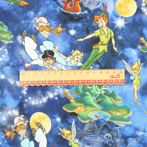 Tinker Bell tissu fée Peter Pan tissu dessin animé Anime coton tissu par la demi-cour