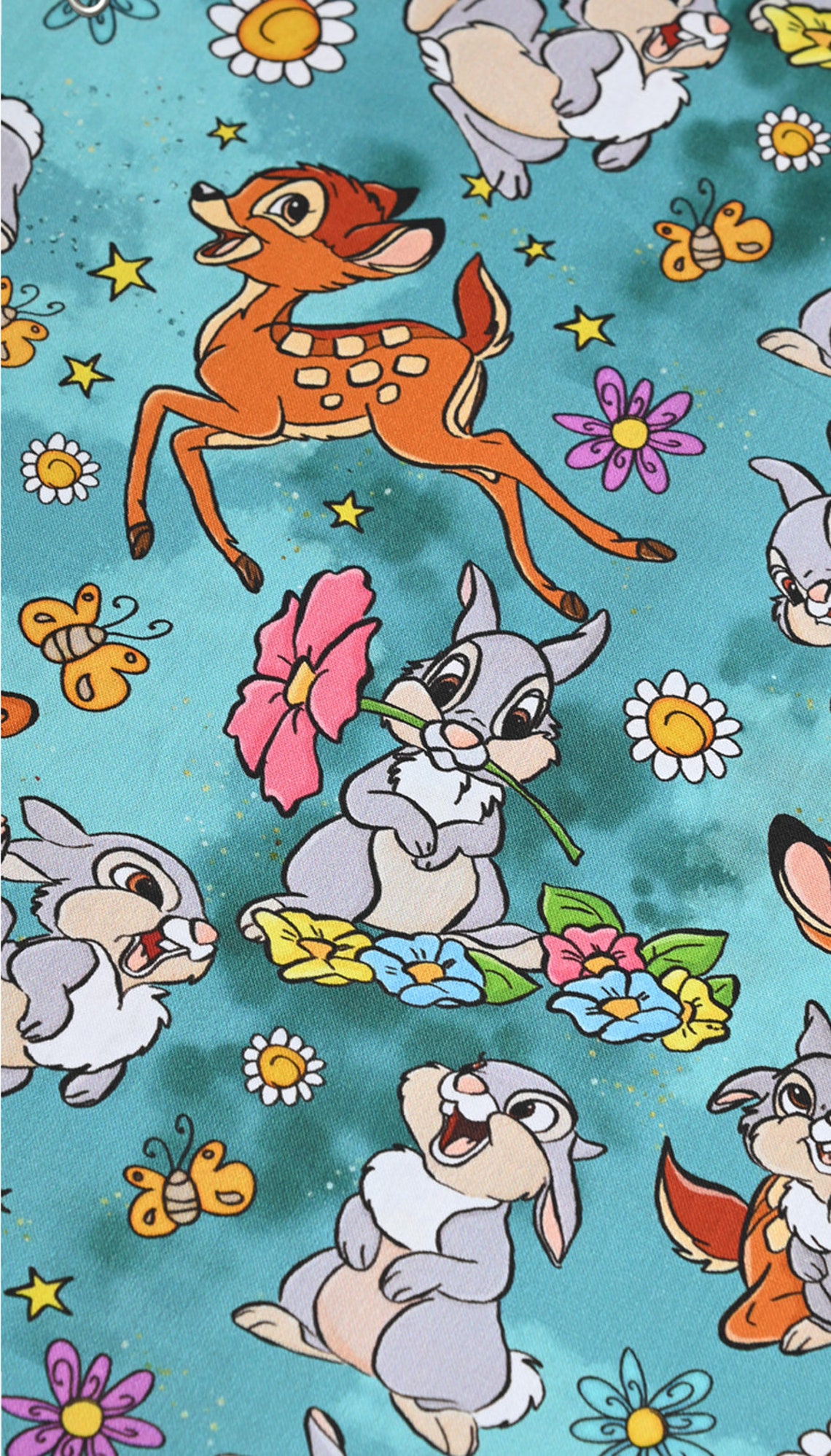 Bambi Fabric Cartoon Anime Cotton Fabric by the Half Yard Etsy