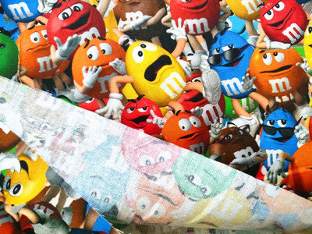 m-ms-fabric-multi-colored-chocolates-candy-fabric-cartoon-anime-cotton