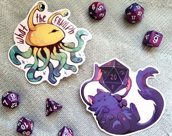 Displacer Cat and Flumph Sticker