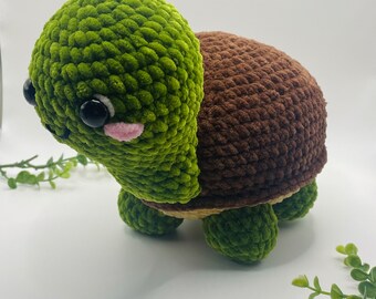 Handmade Crochet Turtle Plushie