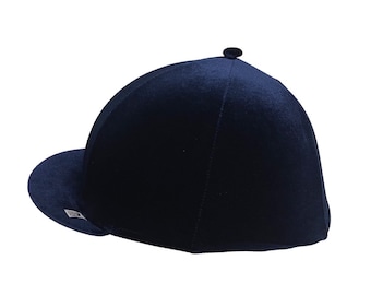 SXC Velvet Traditional Faux Fur Wool Button Riding Hat Silk Cover Skull Cap Bespoke Equestrian Equine Custom Design Your Own