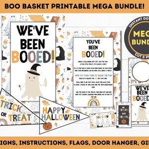 You&#39;ve Been Booed printable, You&#39;ve been boo&#39;d kit, We&#39;ve been booed sign, Halloween Boo Kit, Instant download, Printable you&#39;ve been booed