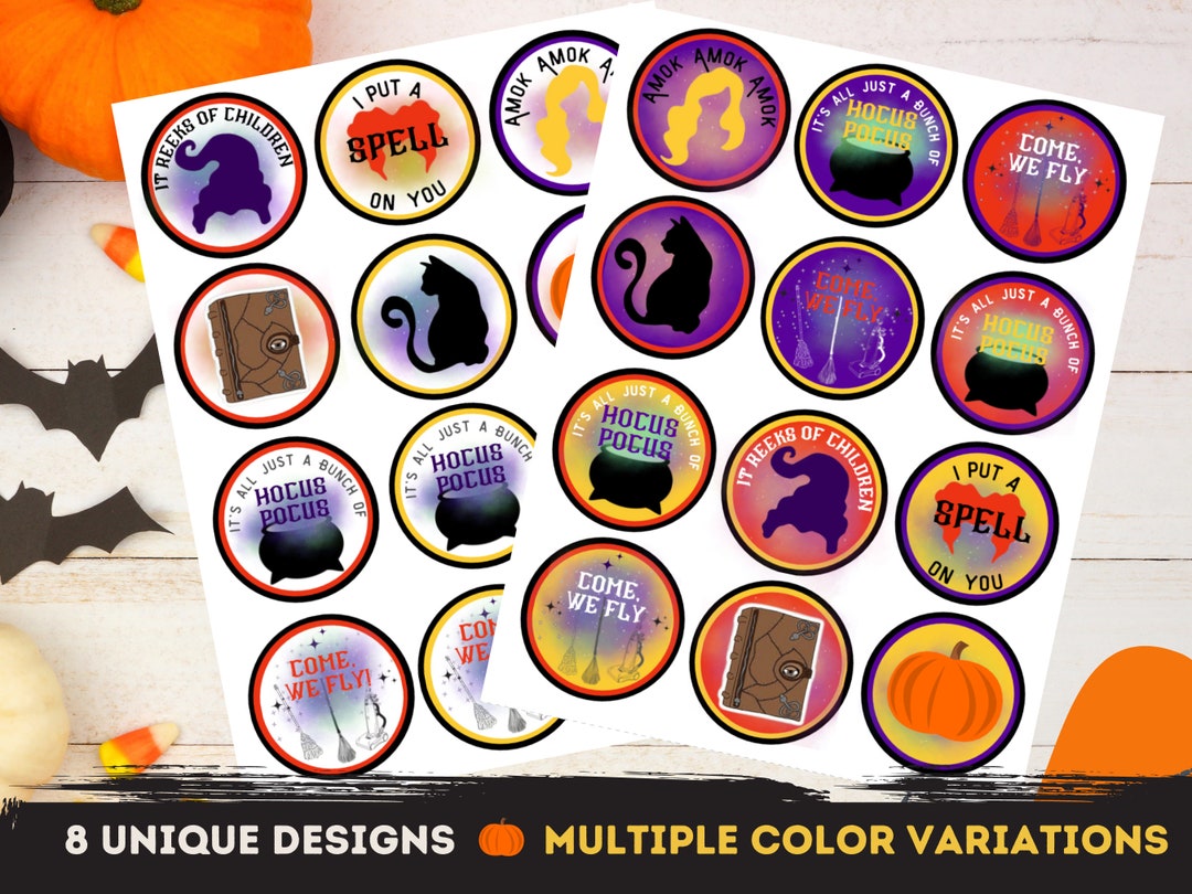 Hocus Pocus Cupcake Topper, Hocus Pocus Cake Topper, Hocus Pocus