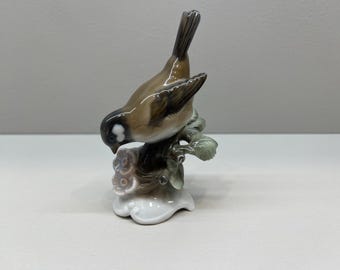 アルゼンチンの置物 ローゼンタール 848 ドイツ ビーチに止まる鳥と花の動物 手描き磁器の