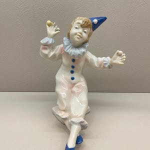 陶器のピエロの像 - Etsy 日本