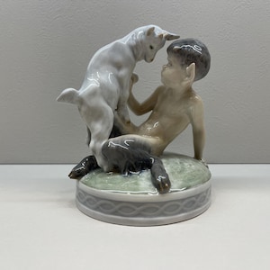 Royal Copenhagen Faun 498 Goat Porcelain Figurine