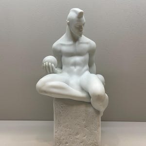 Royal Copenhagen Denmark Zodiac Sign White Men Pia Langelund Bisque Figurine