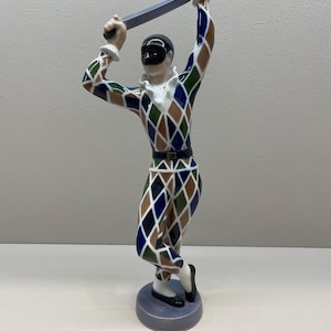 Bing&Grondahl Harlequin 2354 with Sword Porcelain Figurine