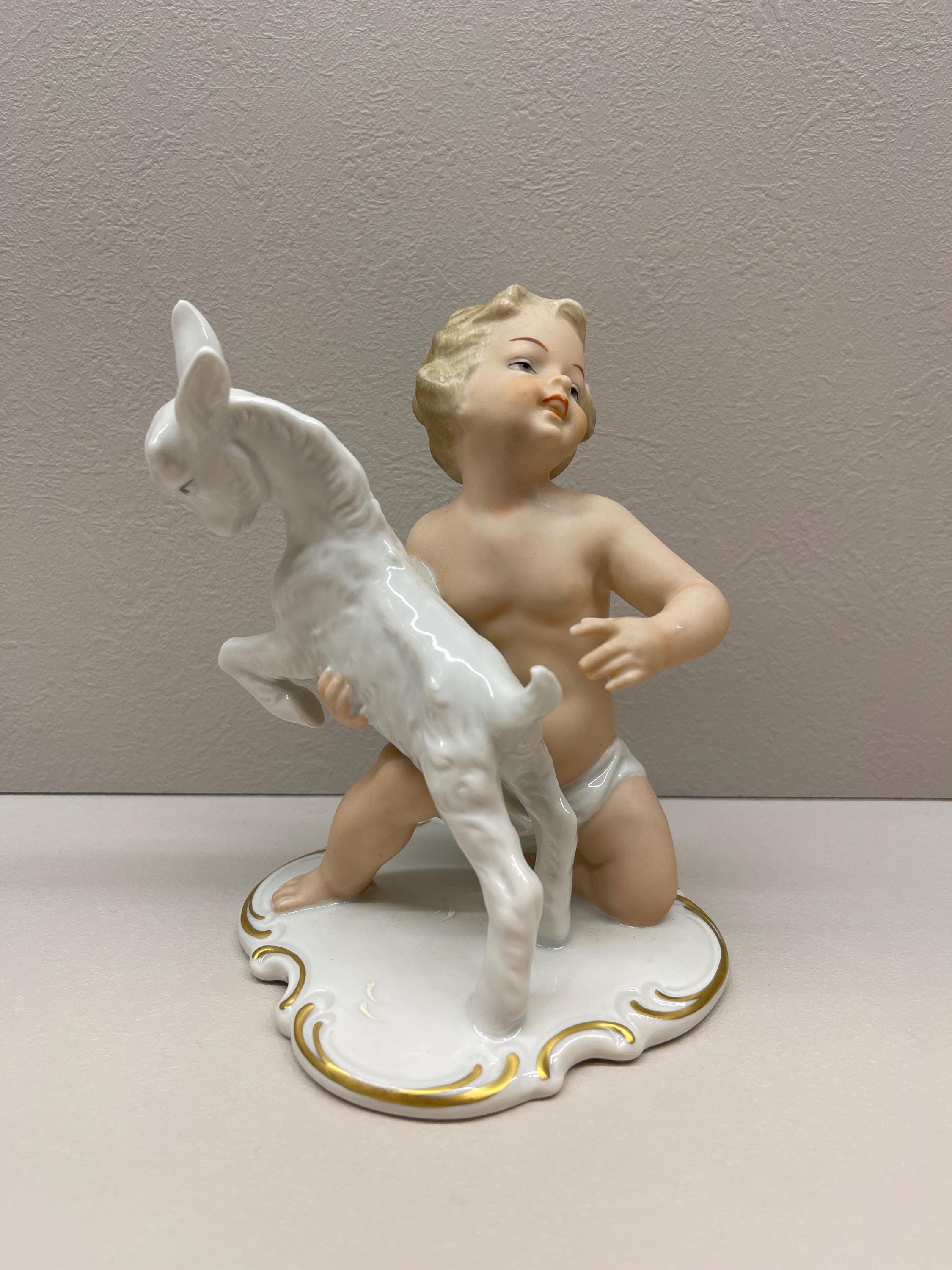 Wallendorf Porcelain ドイツ製 男女 子供 フィギュリン Wallendorf Porcelain ドイツ製 男女 子供 フィギュリン