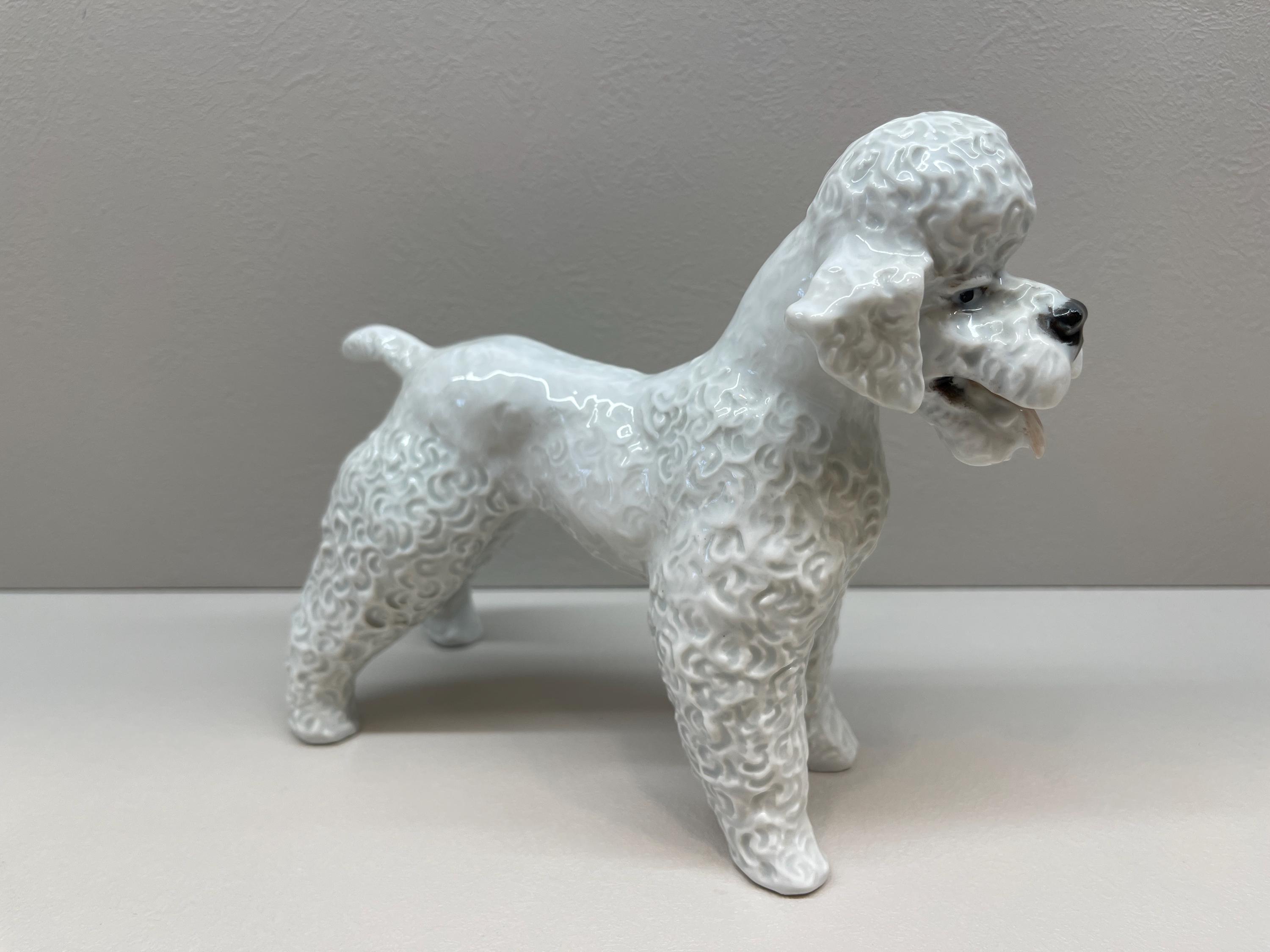 L2】ローゼンタール ドイツ製 プードル 犬 フィギュリン