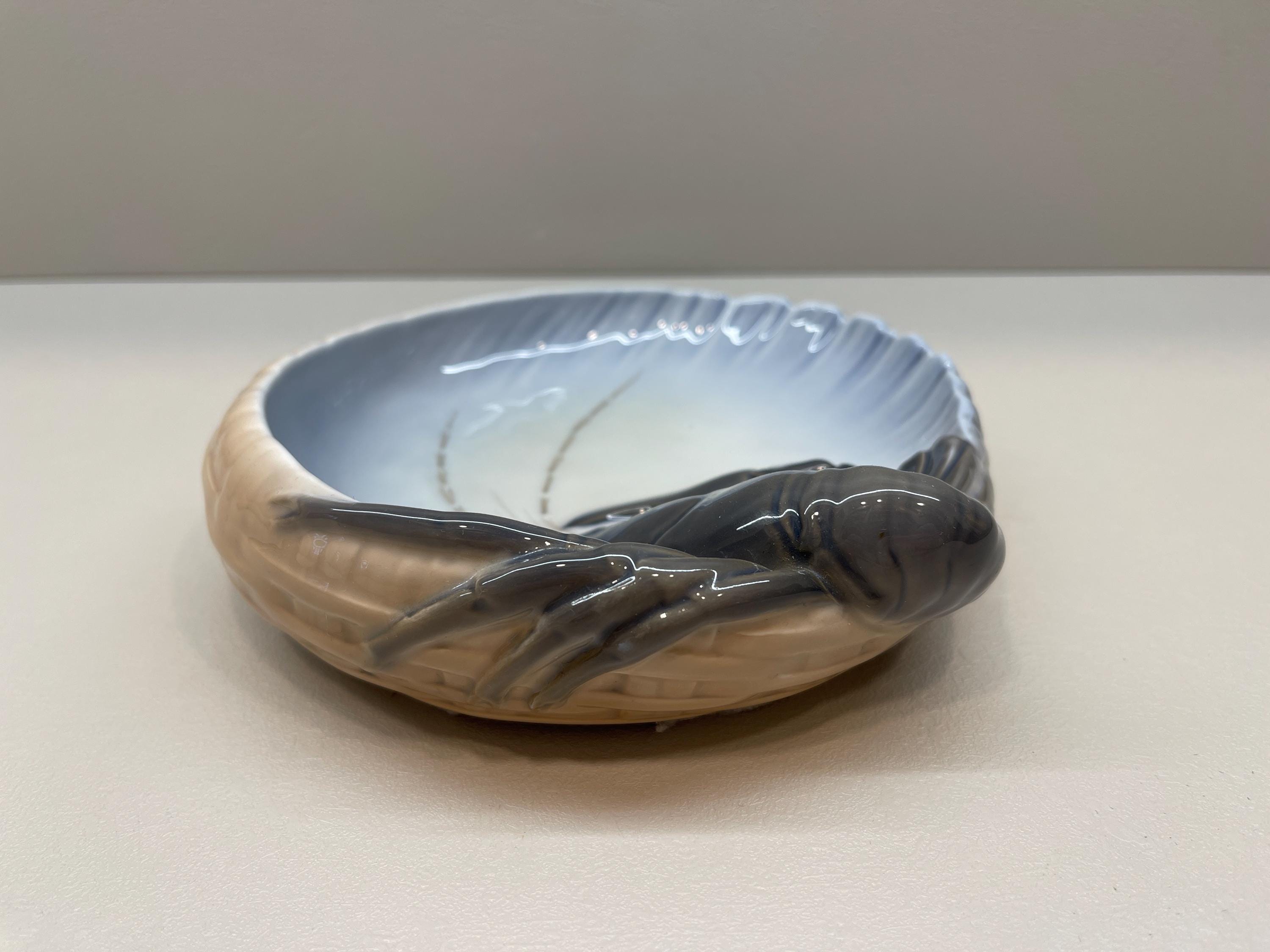 ロイヤルコペンハーゲン 3277 ブルーロブスターシュリンプディッシュ