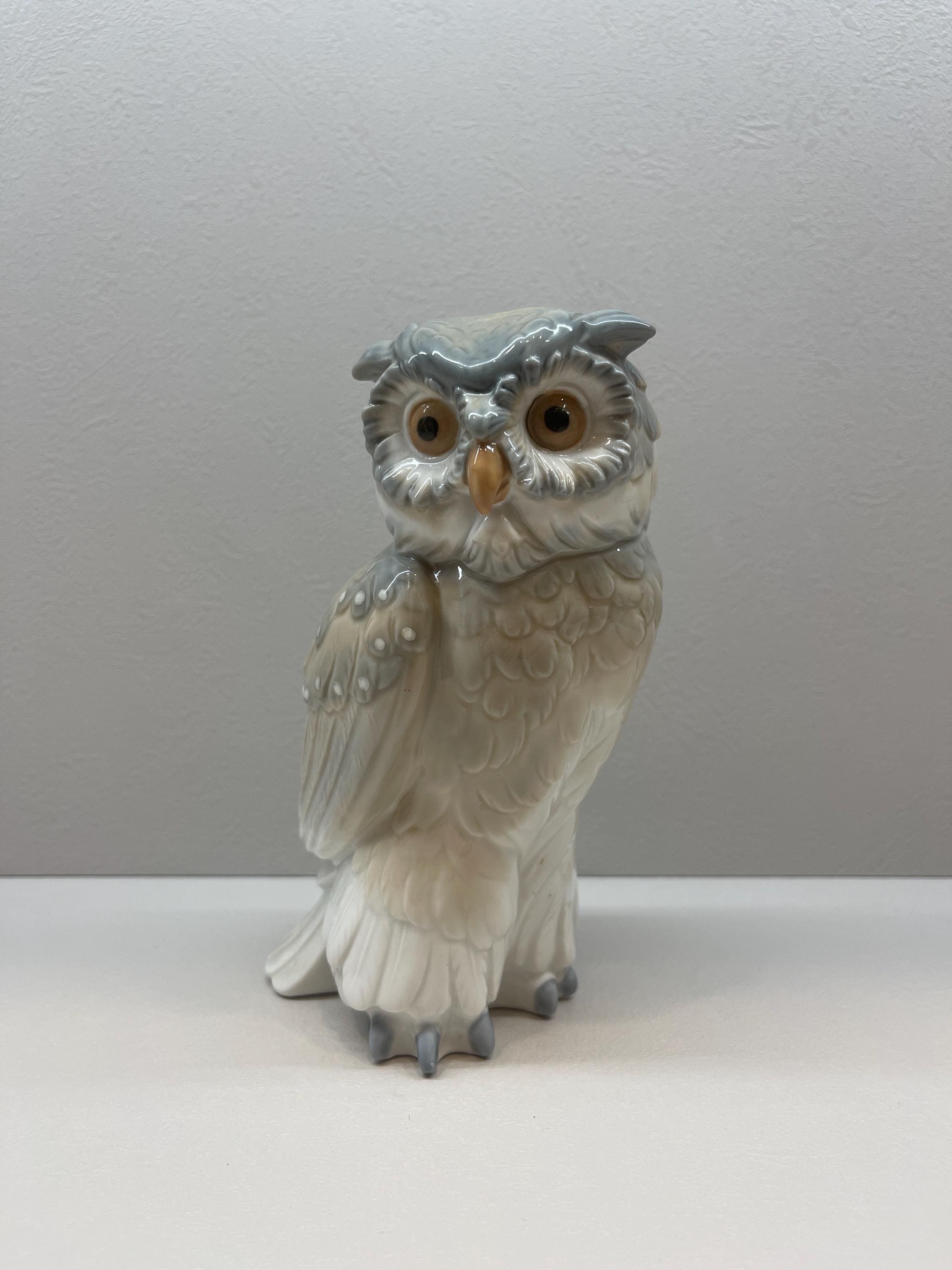 NAO by Lladro Porcelain Owl Figurine – Handcrafted Spain, Glossy Finish