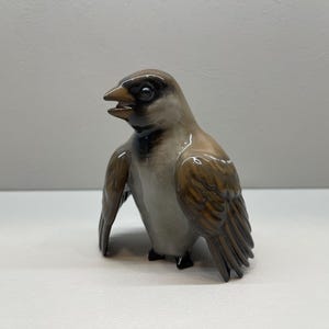 Rosenthal Germany Vogel Vintage Handbemalte Porzellanfigur