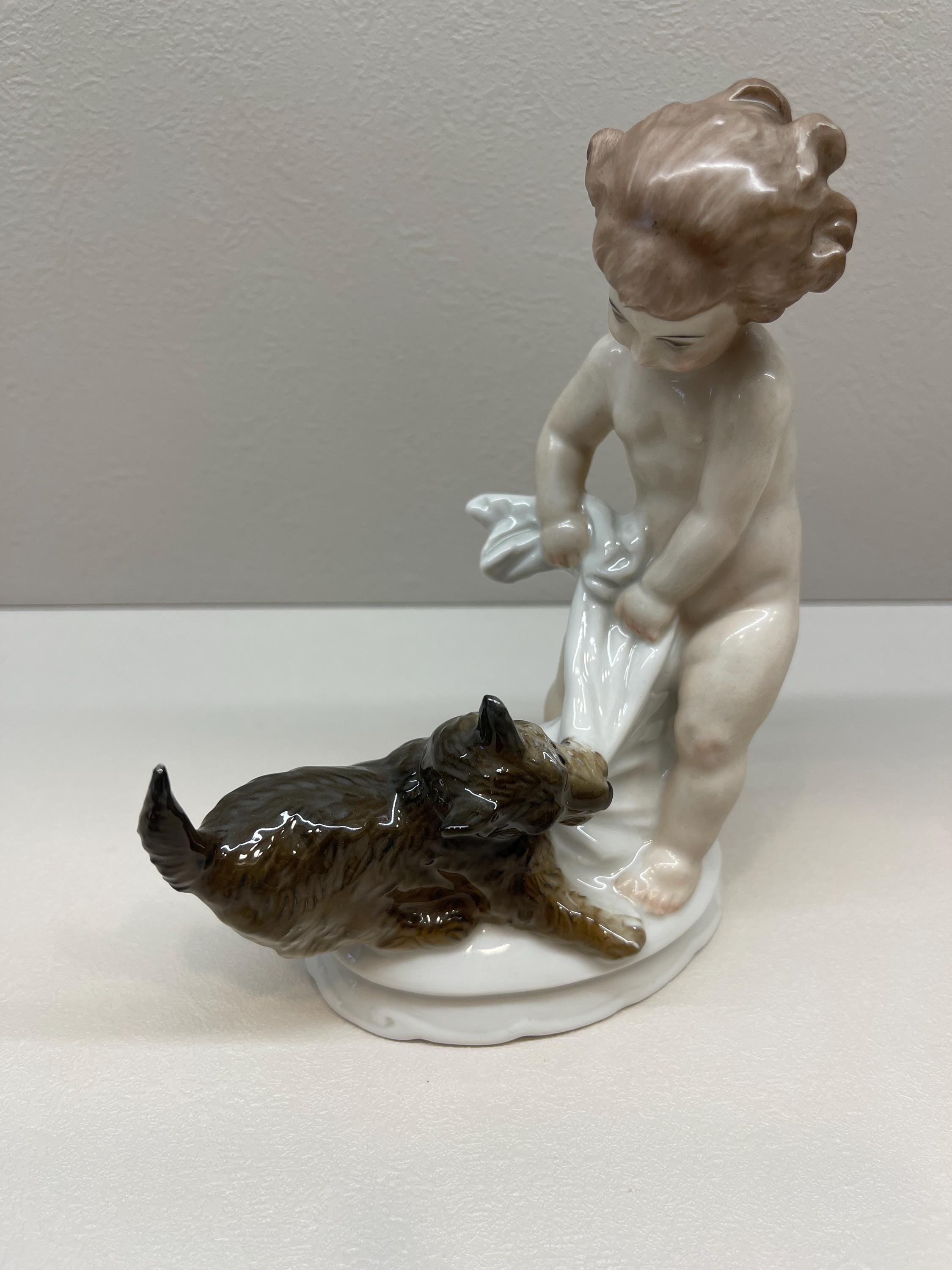 ローゼンタール フィギュリン 犬 Rosenthal ドイツ製 陶器 置物 ドイツ