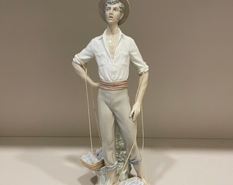 Lladro Spain 4802 Fisherman Porcelain Figurine