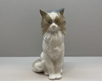 ナオ・バイ・リヤドロ猫フィギュア、後ろを振り返るリヤドロ猫