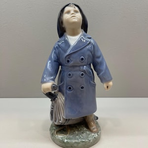 Royal Copenhagen 3556 Boy with Umbrella Porcelain Figurine