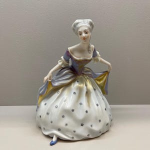 Vintage Rosenthal #206/1 Empire Dancer Lady Porcelain Figurine • German Mid-Century Collectible