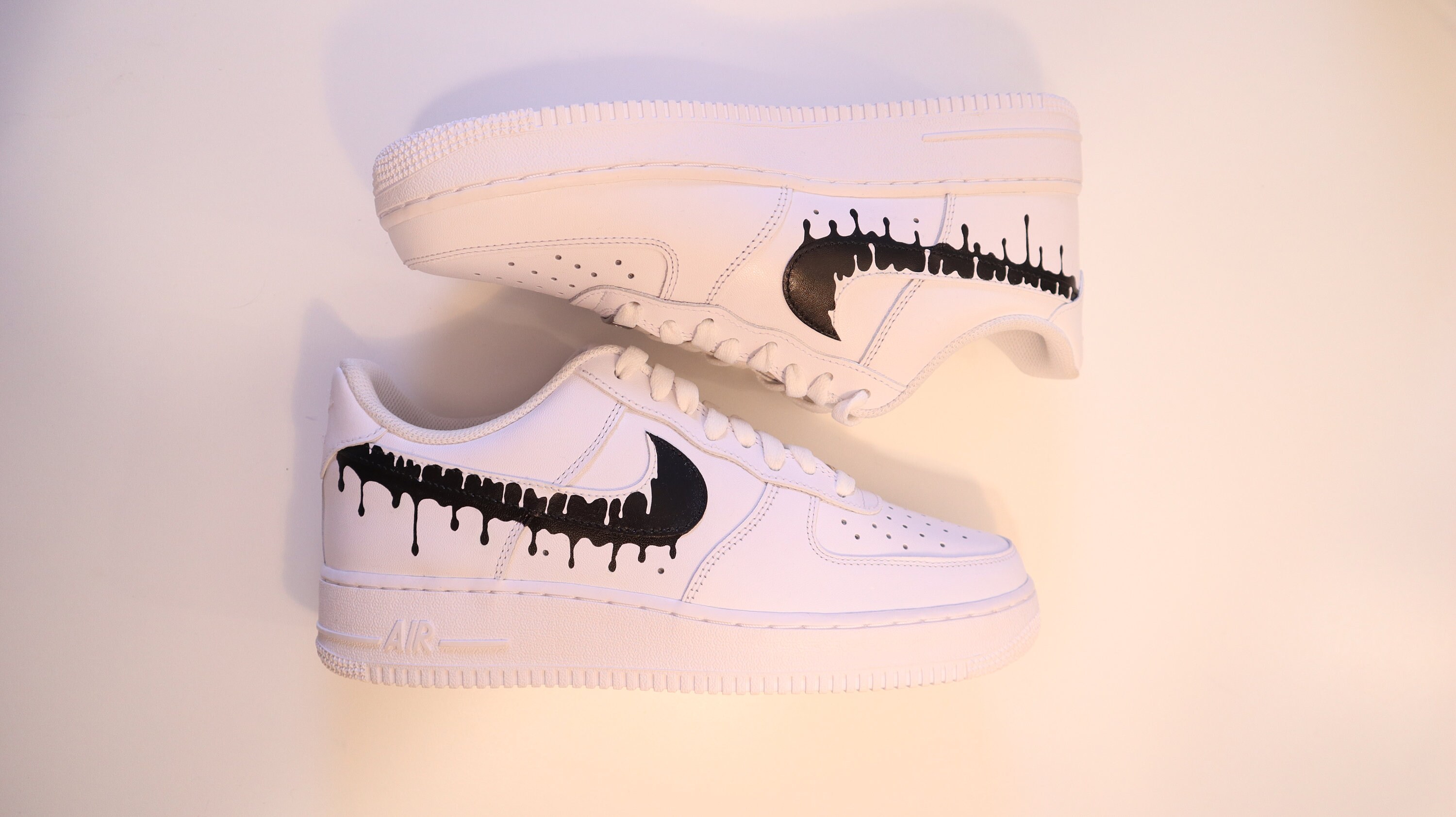 Custom Colored Air Force 1 Drip Swooshes – Shoe Fury