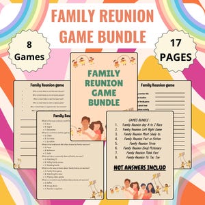 PACOTE DE JOGOS PARA REUNIÃO DE FAMÍLIA | Atividades divertidas para reunião de família | Reunião de família | Quebra-gelos para reunião de família | Ideias divertidas para jogos de festa em grupo
