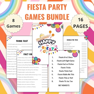Fiesta Party Games | Fun Mexican Party Games | Office Fiesta | Fiesta Office Party Games | Fiesta Theme Group Games | Fiesta Games Bundle