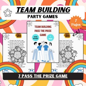 Office Pass the Prize Game | Team Building Games | Coworker Games | Happy Hour Office Party Games | Printable Team Building Activities