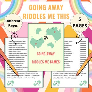 Going Away Party Quiz | Rätsel mir Spiele | Going Away Spiele | Abschieds-Feier | Umzug Gesellschaftspiele | Abschied Spiele
