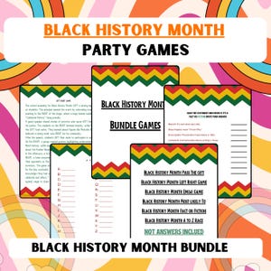 Black History Month Bundle | African American History Month | Black History Activities | Black History Month Games | Black Lives Matter