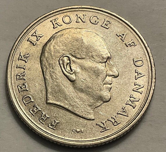 1963/1969 デンマーク 1 クローネ フレデリック 9 世コイン - Etsy 日本