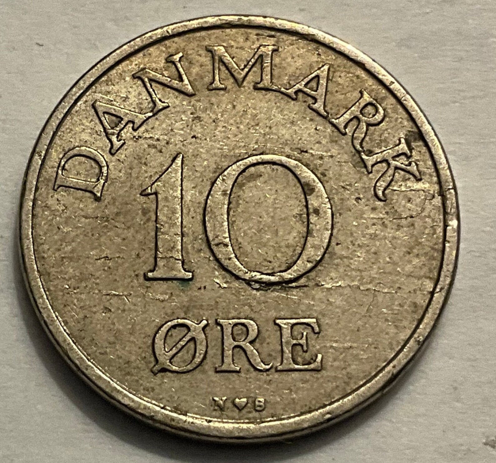 1949 Denmark 10 Ore Frederik IX Coin - Etsy