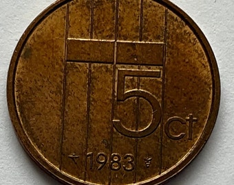 1983年オランダ5セント硬貨 - Etsy 日本