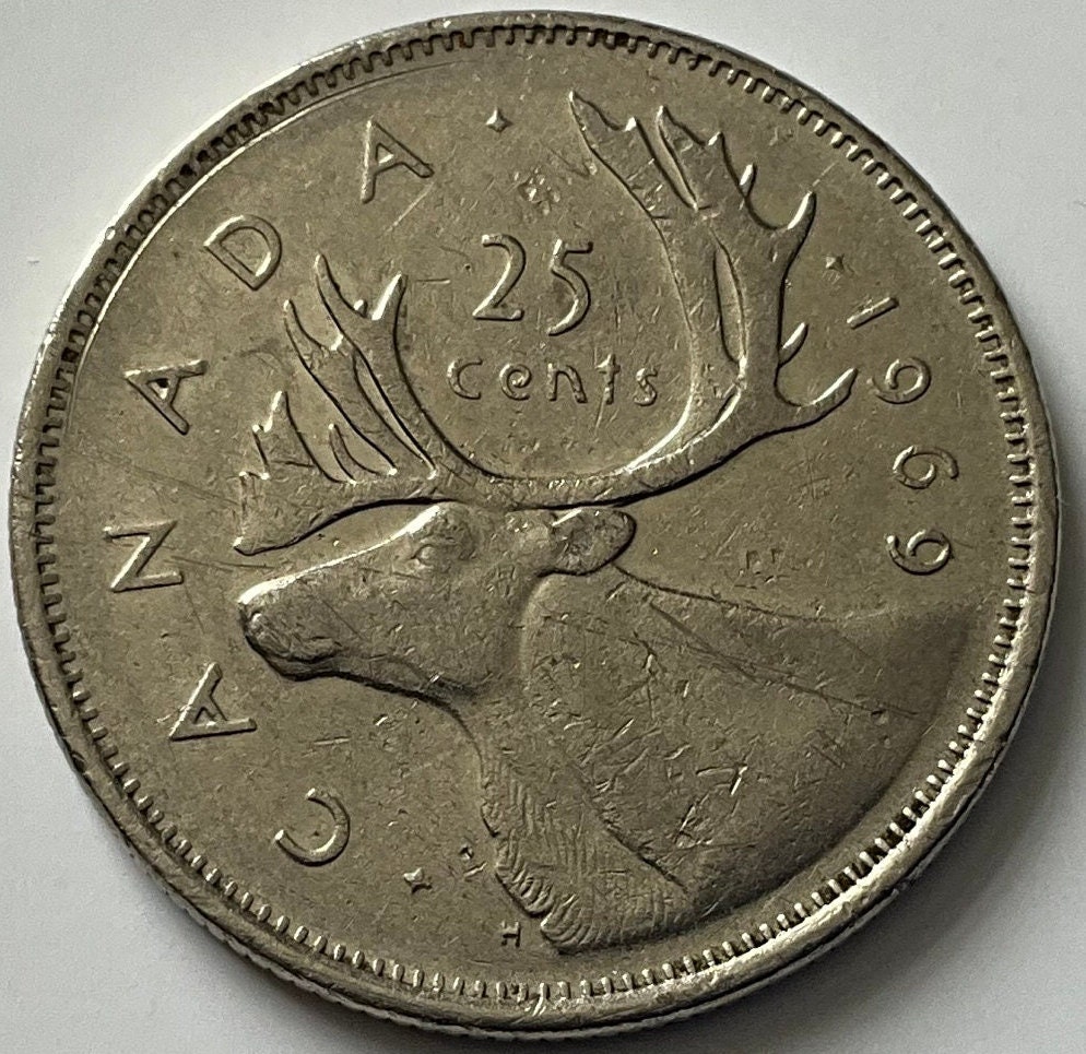 Canada 25 cent coin - Etsy 日本