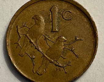 1976/1983 南アフリカ 1 セント硬貨 - Etsy 日本