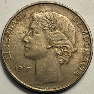 1977 Portugal 25 Escudos Coin
