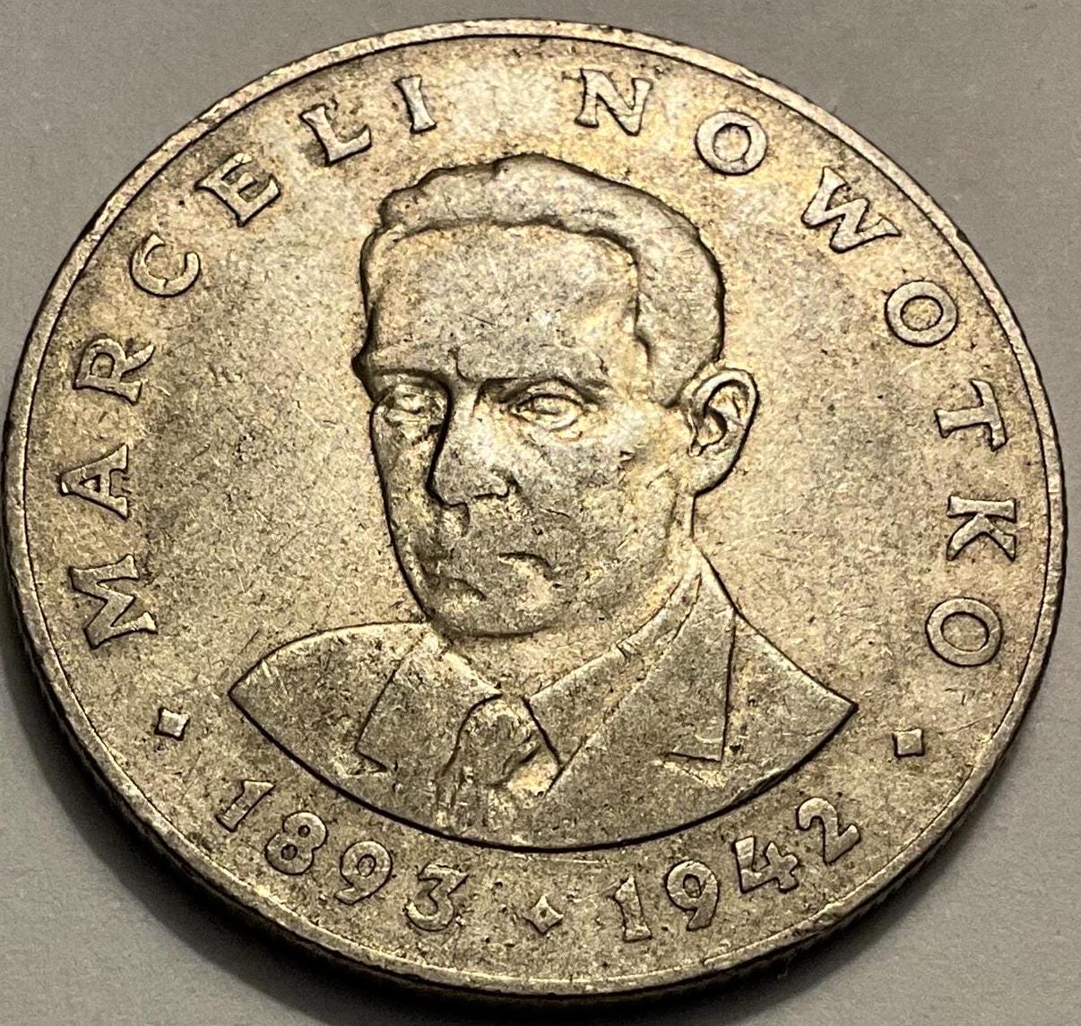 1976 Poland 20 Zlotys Marceli Nowotko Coin - Etsy