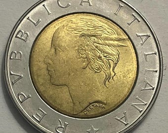 イタリア コイン 500 リラ ルカ パチョーリ |サンセポルクロ