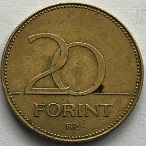 1995 Ungerns 20 forintmynt